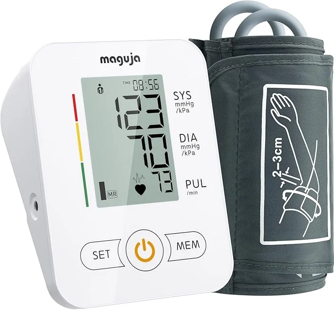 Arm Blood Pressure Monitor,maguja Blood Pressure Machine,BP Monitor Automatic Upper Arm Digital with Blood Pressure Cuff for Home Use
