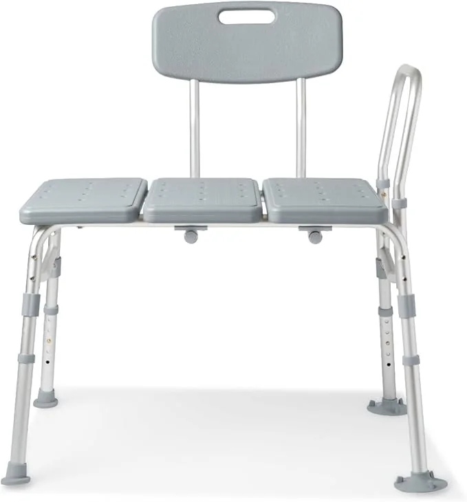 Dr Dunley Tub Transfer Bench with Anti-Slip Suction Feet (400 Pound Capacity)